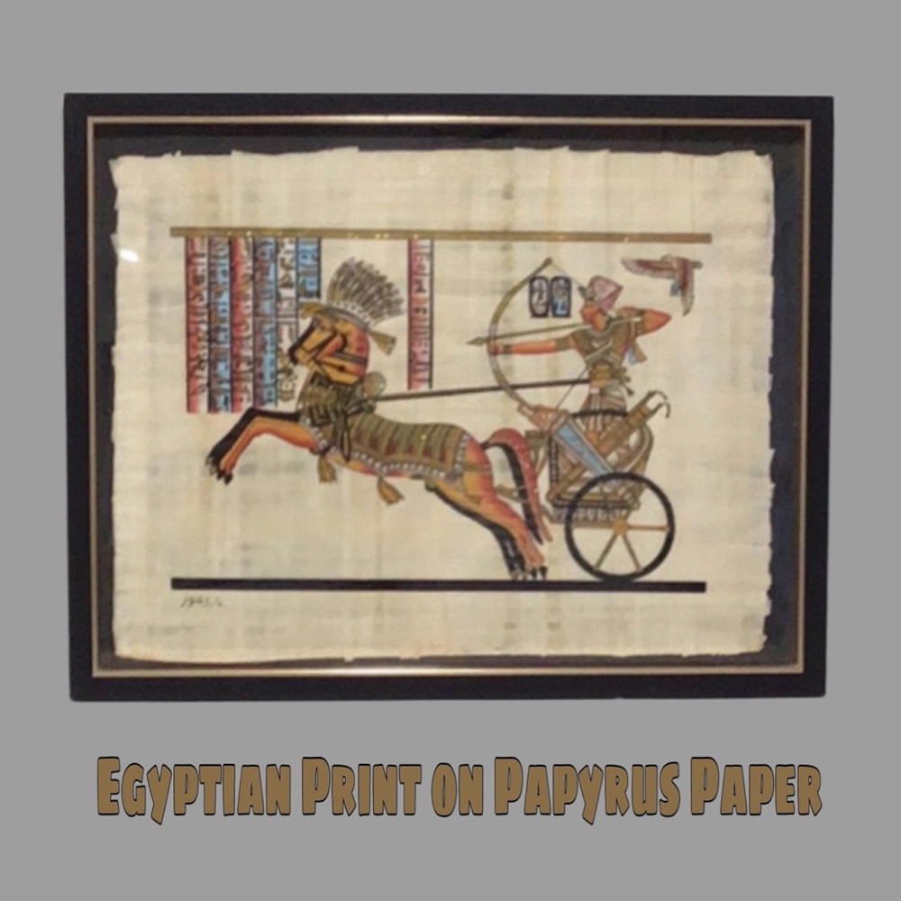 Papyrus Print‎ of Ramses the Great & The Gold of the Pharaohs Battle of Dapur